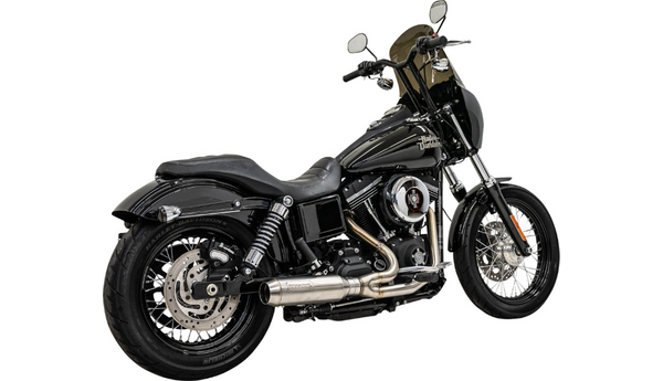 BASSANI XHAUST 2-into-1 Ripper Exhaust System with Super Bike Muffler - Stainless Steel