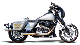 BASSANI COMPETITION 2 EXHAUST SYSTEM, M8 BAGGER