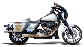BASSANI Competition 2 Exhaust System, M8 BAGGER