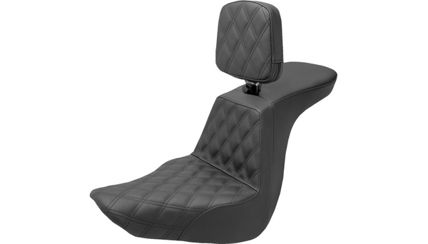 SADDLEMEN TOUR STEP UP SEAT W/ RIDER BACKREST - FXLR/ FXLRS / FLSB