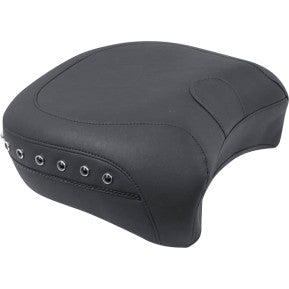 MUSTANG - WIDE STYLER REAR SEAT - BLACK STUDDED, VINYL - '09-20 TOURING