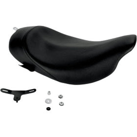 DANNY GRAY - BUTTCRACK SOLO SEAT - BLACK PLAIN SMOOTH - '08-'20 TOURING