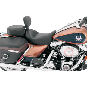 MUSTANG - WIDE SOLO SEAT W/ REMOVABLE BACKREST & REAR SEAT - VINTAGE SOLO - '08-20 TOURING