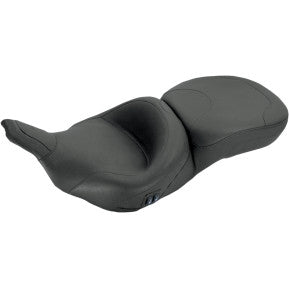 MUSTANG - HEATED ONE-PIECE 2-UP VINYL SEAT - SMOOTH - '99-07 TOURING