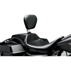 LE PERA - OUTCAST DADDY LONG LEGS SEAT - SMOOTH, FULL-LENGTH SEAT W/ DRIVER'S BACKREST - '08-'21 TOURING