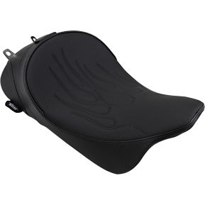 DRAG - SOLO SEATS WITH EZ GLIDE II BACKREST OPTION - FLAME STITCH - '08-'20 TOURING