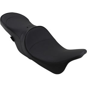 DRAG - BACKREST COMPATIBLE 2-UP LEATHER SEAT- MILD STITCHED - '08-'20 TOURING