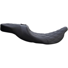 DANNY GRAY - AIRHAWK WEEKDAY 2-UP XL SEAT - DOUBLE DIAMOND STITCH W/ BACKREST RECEPTACLE - '08-'20 TOURING