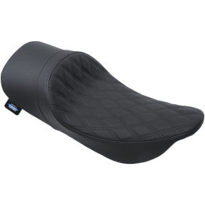 DRAG - LOW PROFILE FORWARD POSITIONED SEAT - DOUBLE DIAMOND STITCH, BLACK THREAD - '97-'07 TOURING