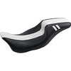 LE PERA - OUTCAST DADDY LONG LEGS SEAT - BLACK FULL-LENGTH SEAT W/ WHITE DOUBLE DIAMOND INLAY - '08-'21 TOURING
