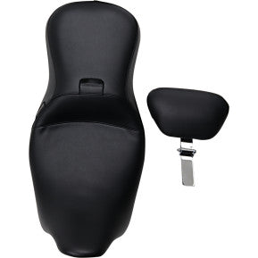 LE PERA - OUTCAST 2-UP SEAT WITH BACKREST - SMOOTH - '08-'21 TOURING