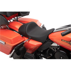 DRAG - EZ-ON MOUNT FORWARD LOW SOLO SEAT - SMOOTH, SOLAR REFLECTIVE LEATHER - '08-'20 TOURING