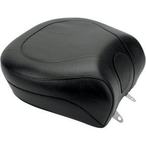MUSTANG - WIDE STYLE REAR SEAT - BLACK, VINTAGE - '00-07 SOFTAIL