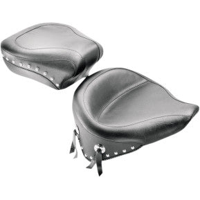 MUSTANG - WIDE STYLE REAR SEAT - STUDDED - '00-15 SOFTAIL