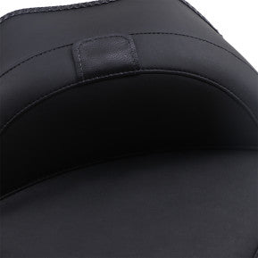 MUSTANG - WIDE STYLE SOLO SEAT WITH REMOVABLE BACKREST - BLACK, VINTAGE - '11-17 FXS, FLS, & FLSS