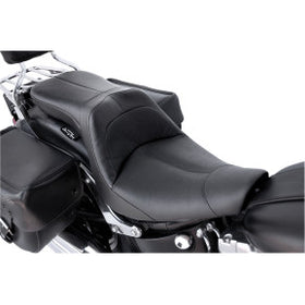DANNY GRAY - LowIST 2-UP SEAT - BLACK LEATHER - '06-17 SOFTAIL