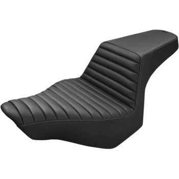 SADDLEMEN - STEP UP SEAT - BLACK, TUCK AND ROLL - '13-17 FXSB