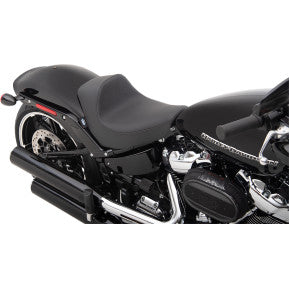 DRAG - EZ-ON MOUNT SOLO SEAT - SMOOTH, SOLAR REFLECTIVE LEATHER - '18-20 SOFTAIL