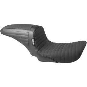 LE PERA - KICKFLIP SEAT - BLACK, FRONT TUCK AND ROLL - '06-17 DYNA