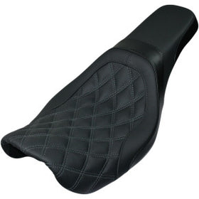 DANNY GRAY - WEEKDAY 2-UP SEAT - DOUBLE DIAMOND STITCH, CHARCOAL GRAY THREAD - '06-17 DYNA
