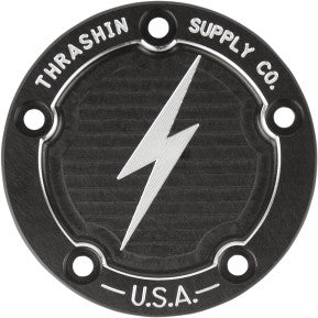 THRASHN SUPPLY - DISHED POINT COVER - TWIN CAM - '99-17 SOFTAIL & TOURING