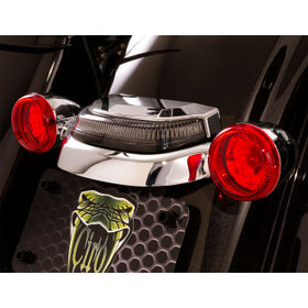 CIRO - CROWN TAILIGHT WITH LIGHTSTRIKE TECHNOLOGY - CHROME WITH LIGHT SMOKED LENS - '14-21 TOURING
