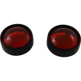 CUSTOM DYNAMICS - PROBEAM BLACK BEZEL WITH RED LENSES FOR BULLET TURN SIGNALS - '00-21 XL, DYNA, SOFTAIL, & TOURING