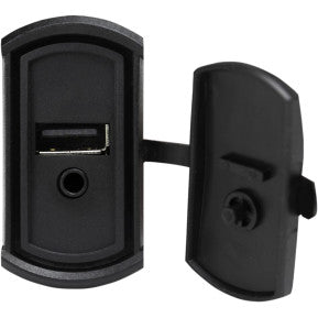 MB QUART - DASH-MOUNTED USB CHARGE PORT WITH 3.5MM AUDIO INPUT - SWITCH PORT MOUNT