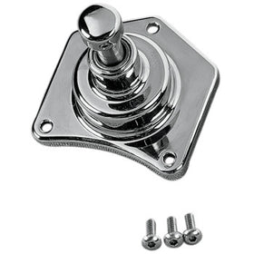 CUSTOM CYCLE ENGINEERING - SOLENOID END COVER WITH STARTER BUTTON - CHROME - 1.4/1.6 KILOWATT