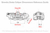 BREMBO M4 FRONT CALIPER SET - RADIAL MOUNT - TITANIUM GREY