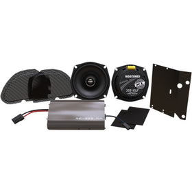 Hogtunes XL Amplified Front Speakers Complete Kit - FLTR