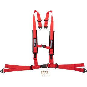 MOOSE UTILITY - UTV SEAT HARNESS - 4 POINT, 2X2 - RED