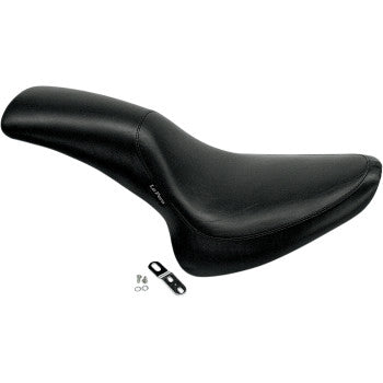 LE PERA - SILHOUETTE 2-UP SEAT - SMOOTH, FULL LENGTH WITH BIKER GEL - '00-17 SOFTAIL