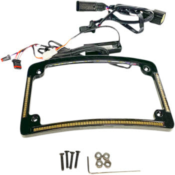 CUSTOM DYNAMICS - ALL IN ONE LICENSE PLATE FRAME - PLUG & PLAY - '14-22 TOURING