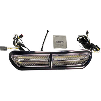 CUSTOM DYNAMICS - GENESIS 4 ALL IN ONE DYNAMIC LED BATWING FAIRING VENT INSERTS - '14-22 TOURING