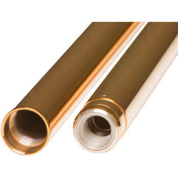 CUSTOM CYCLE ENGINEERING - 49MM FORK TUBES - TITANIUM NITRATE, GOLD