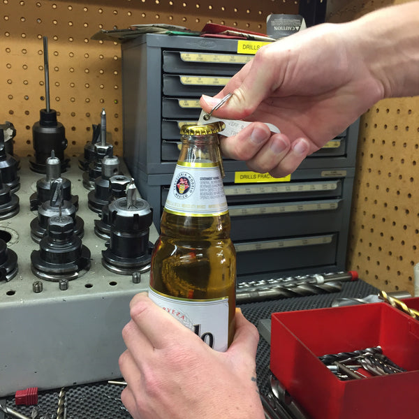 Thrashin Supply Bottle Opener 9/16 Seat Screw Key Chain