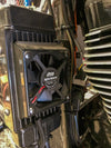 Jagg Oil Coolers Vertical Frame Mount Fan Assisted Oil Cooler Kits - Dyna
