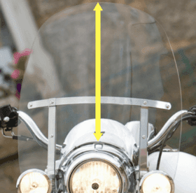 CLEARVIEW SHILEDS - ROAD KING REPLACEMENT WINDSHIELD (5 HOLES ACROSS HORIZONTAL BRACKET) - UPPER RECURVE, 5 POSITION ADJUSTABLE VENT