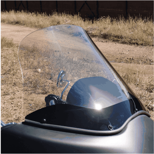 CLEARVIEW SHIELDS - '04-13 ROAD GLIDE WINDSHIELD - UPPER RECURVE, 5 POSITION ADJUSTABLE VENT