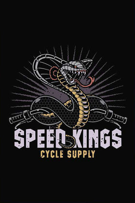 Speed-Kings Cycle Cobra Garage Banner