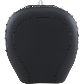 MUSTANG - WIDE REAR SEAT AND PILLION PAD - BLACK STUDDED VINYL - '09-20 TOURING